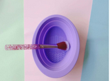 Folding Silicone Makeup Brush Washing Bowl (Single)