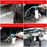 Vacuum Brake Bleeder Car Vehicle Tank Fluid Oil Change Pump Equipment Tool Kit