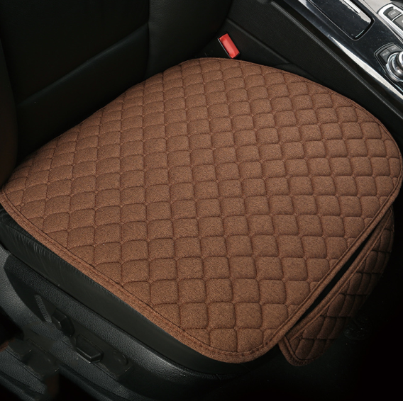 Car Seat Cushion Set, Universal Linen with Backrest