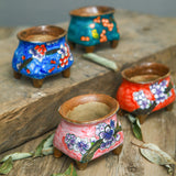 Hand-Painted Ceramic Succulent Planter Pot