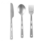 Cutlery Set with Knife, Fork, and Spoon for Camping