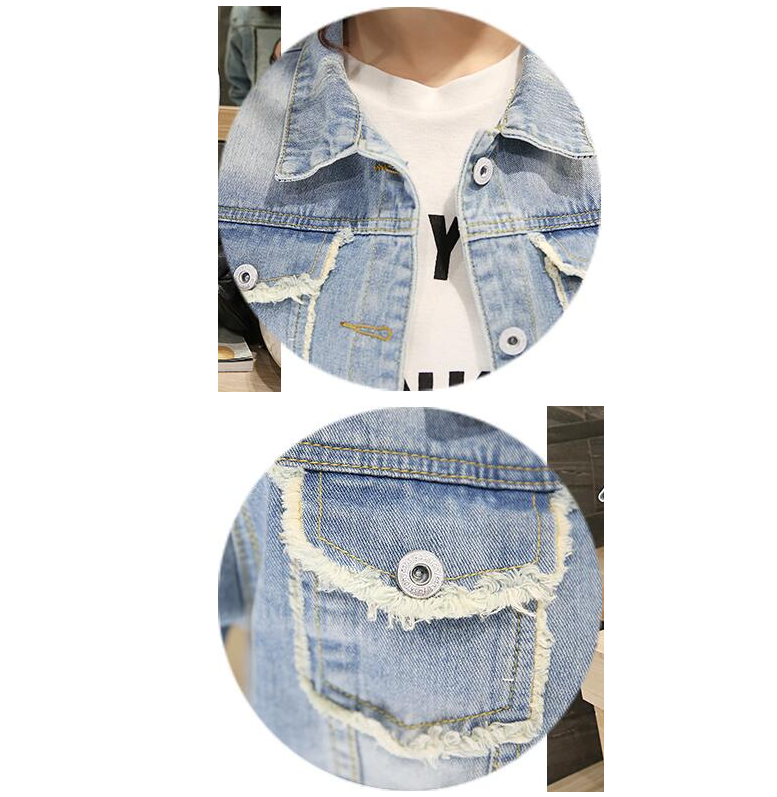 Short Denim Jacket, Fashionable Cartoon Outerwear