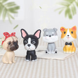Luxury Car Bobblehead Dog Figure - Original Car Decor