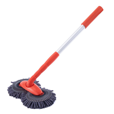 Soft Bristle Double-Headed Car Cleaning Brush with Handle