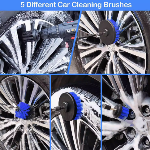 26-Piece Car & Home Cleaning Brush Set