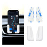 Dickno 2 PCS Multifunctional Mobile Phone Bracket Adjustable Width Car Dashboard Phone Holder Self Adhesive Auto Cell Phone Mount Universal Vehicle Phone Holder for All Phones (White)