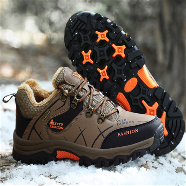 Men's High-Top Anti-Slip Hiking Shoes for Outdoors