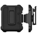 Ephoou Belt Clip Holster for Samsung Galaxy Z Flip6/5/4 Motorola Razr 2024/2023 Swivel Belt Clip Case Moto Razr Plus Holster Belt Clip Rugged Shockproof Galaxy Z Flip 6 Case with Kickstand. Black