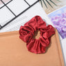 Solid Color Crystal Satin Hair Accessories for Women