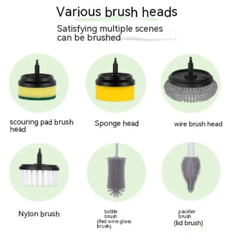 Electric Cleaning Brush Multifunctional Scouring Pad