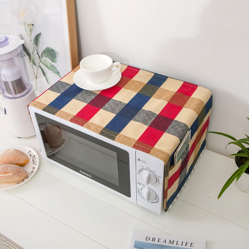 Microwave Oven Covers with Double Pockets for Storage
