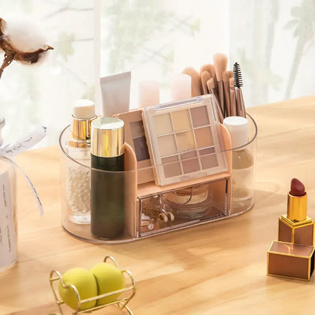Makeup Organizer and Brush Holder for Vanity or Countertop