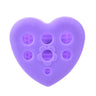 Heart-Shaped Silicone Makeup Brush Cleaning Egg