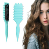 Curl Defining Brush for Curly Hair New Curly Hair Brush Styling Brush for Women and Men to Reduce Pulling and Curl Separation (Green)