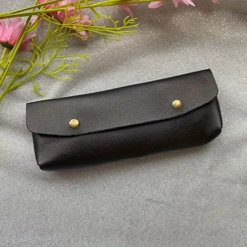 Large Capacity Leather Makeup Brush Holder for 12 Brushes