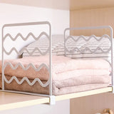 1pc Layered Wardrobe Storage Organizer Divider Shelves