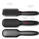 Hair Straightening Brush and Tool Set