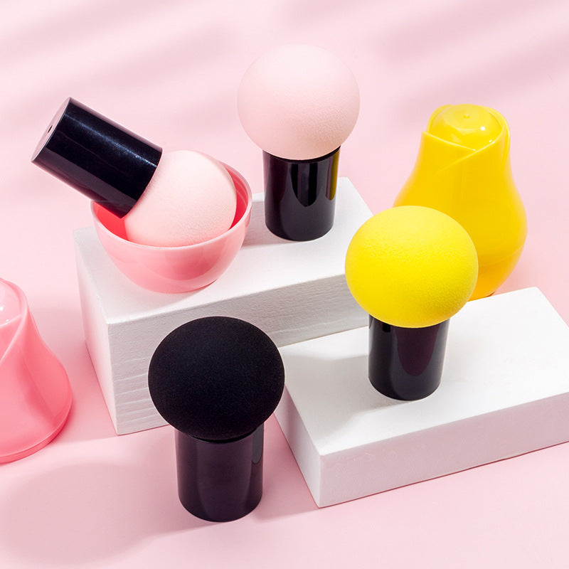 Mushroom Head Makeup Sponge Set - Wet & Dry Use
