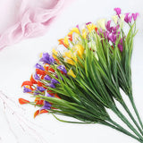 6pcs Artificial Lily Faux Flowers for Home Decor