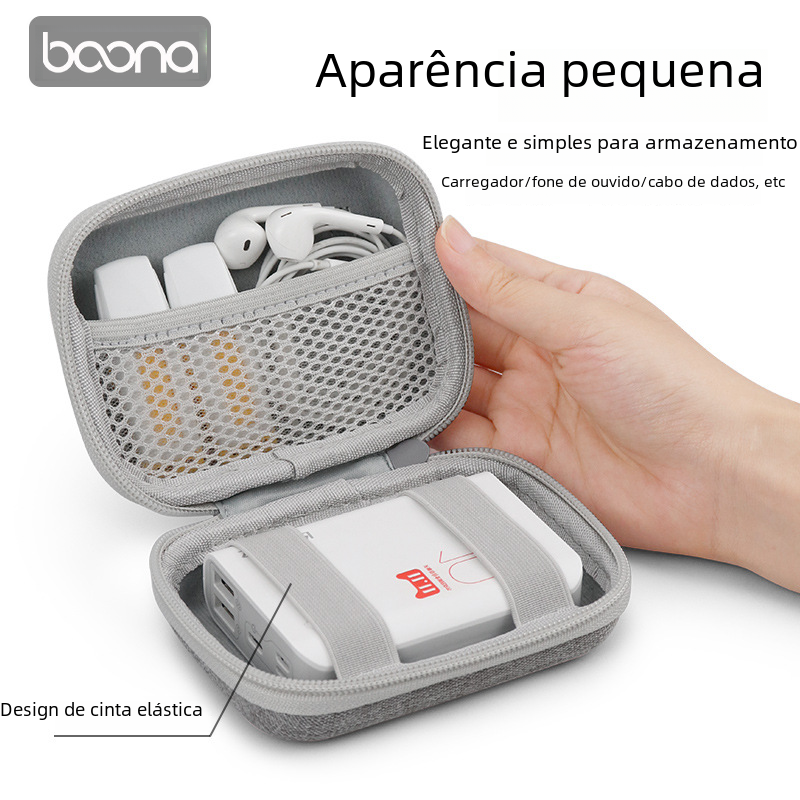 Bluetooth Earphone Storage Bag with Charger Organizer