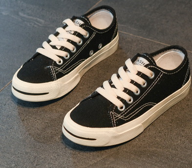 Korean Style Low-Top Cross Strap Canvas Shoes