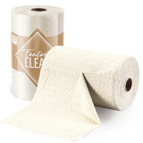 Fantasticlean Microfiber Cleaning Cloth Roll -75 Pack Tear Away Microfiber Towels 12" x 12" Reusable Washable Scratch Free Ultra Absorbent Dish Rags for Car Home Garage or Shop (Beige Ripple)