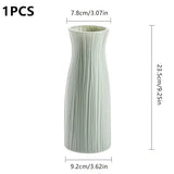 Modern Plastic Flower Vase for Home Decoration (1pc)