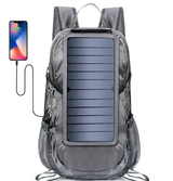Foldable Solar Hiking Backpack with 5V Power Supply