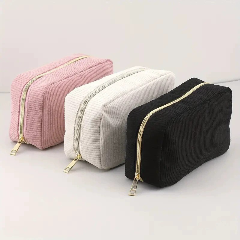 Corduroy Cosmetic Bag