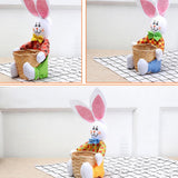 Cartoon Rabbit Design Bamboo Egg Organizer Basket