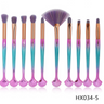 10-Piece Shell Makeup Brush Set - Beauty Tools