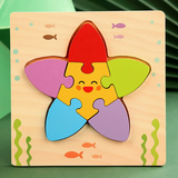Montessori Wooden Educational Puzzle Board (One Set)
