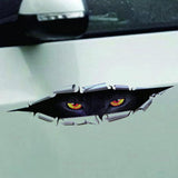 3D Halloween Car Wall Stickers & Decor (Realistic Eyes)