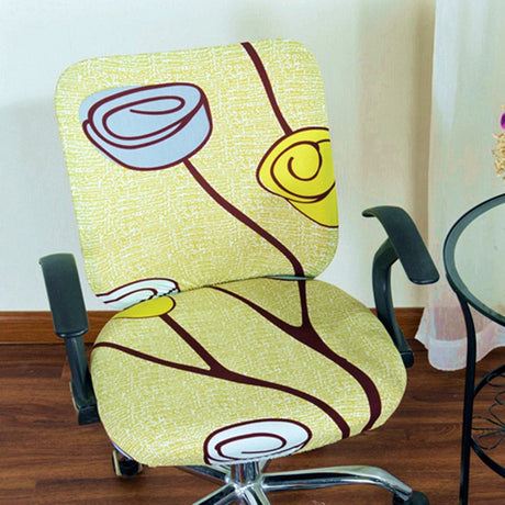 Simple Stretchable Office Chair Cover Set