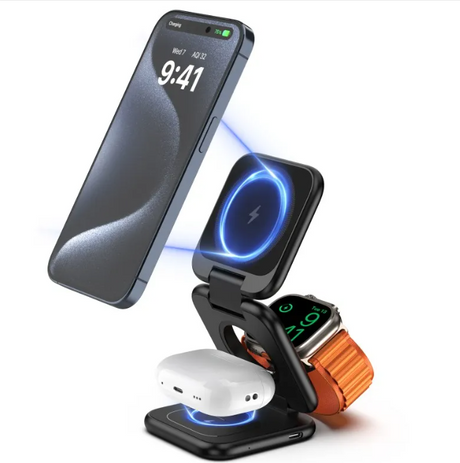 3-in-1 Foldable Wireless Charging Stand
