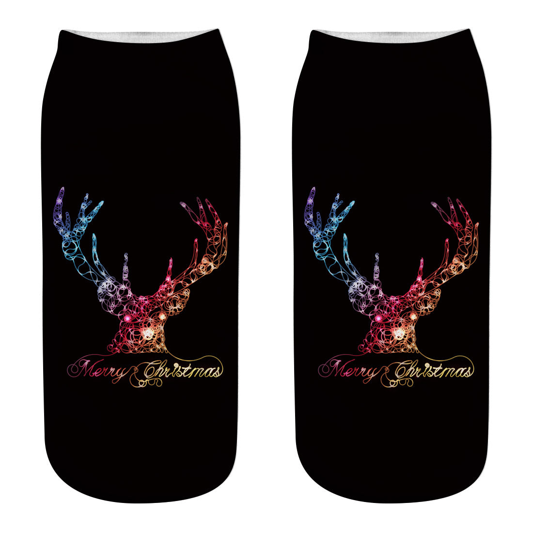 New 3D Printed Christmas Socks for Women