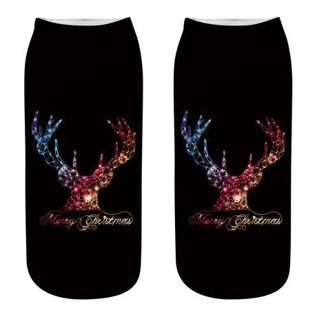 New 3D Printed Christmas Socks for Women
