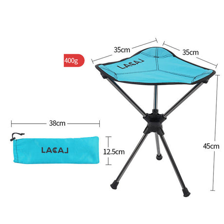 Portable Alloy Rotating Triangle Chair for Camping
