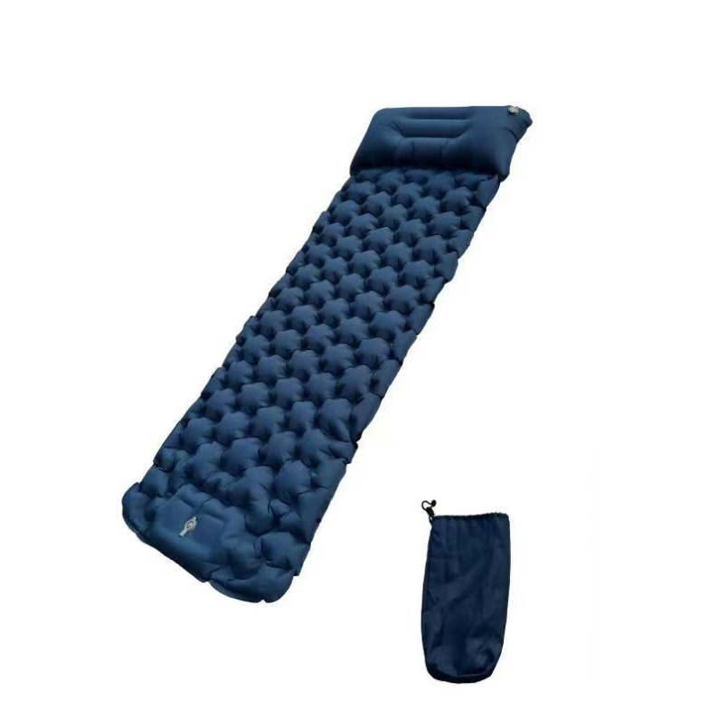 Outdoor Camping Inflatable Mattress with Strap Design