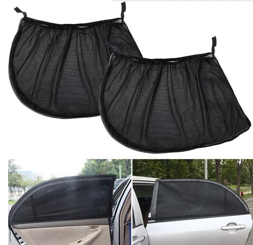 Black Mesh Side Window Sunshade Curtain