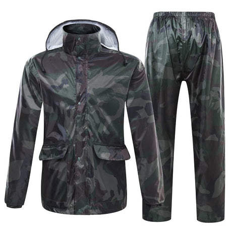 Camouflage Raincoat Set for Outdoor Activities