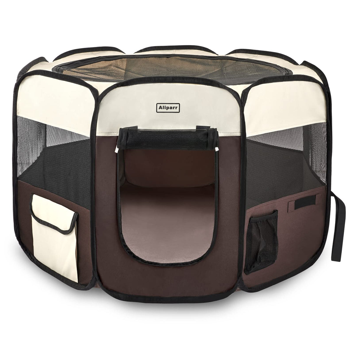 Aliparr Portable Pet PlaypenDog Playpen Foldable Pet Exercise Pen Tents for Dogs/Cats/Rabbits/PetsCat Playpen Indoor/Outdoor Travel Camping Use with Carry Case