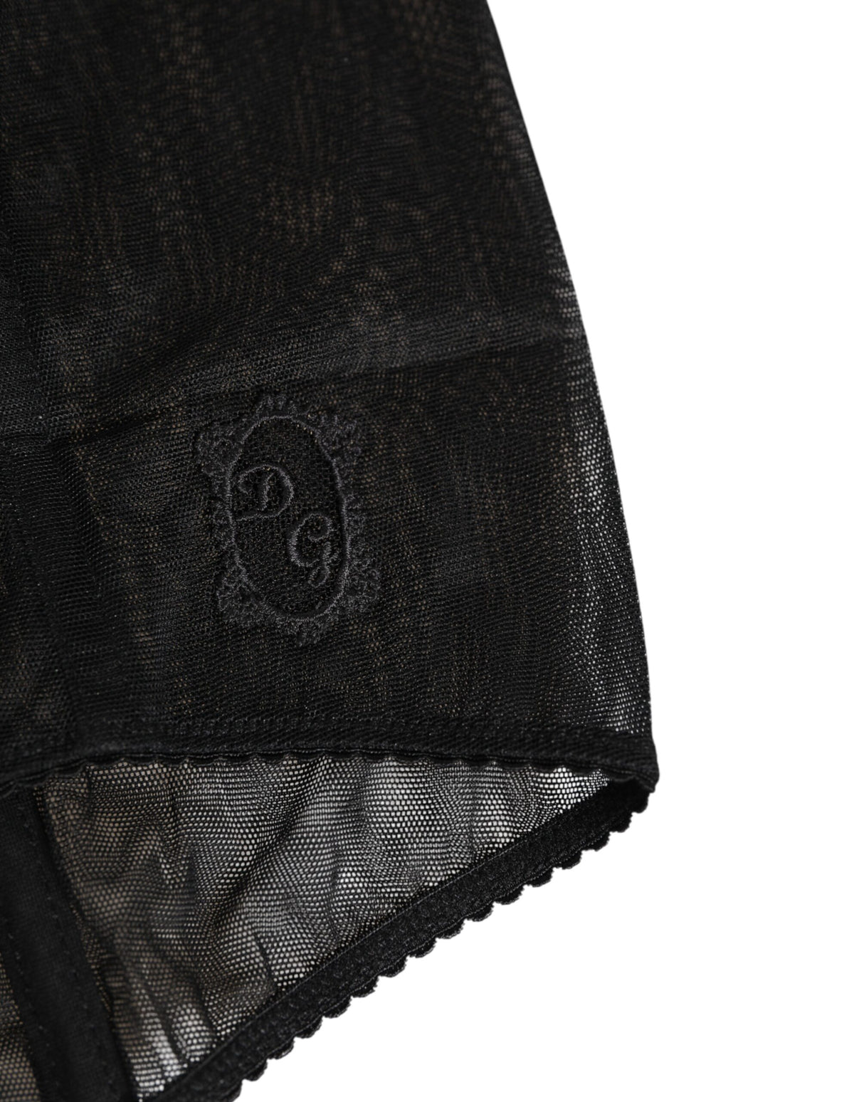 Dolce & Gabbana Black High Waist Mesh Sheer Shapewear Underwear