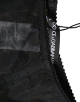 Dolce & Gabbana Black High Waist Mesh Sheer Shapewear Underwear