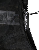 Dolce & Gabbana Black High Waist Mesh Sheer Shapewear Underwear