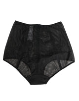 Dolce & Gabbana Black High Waist Mesh Sheer Shapewear Underwear