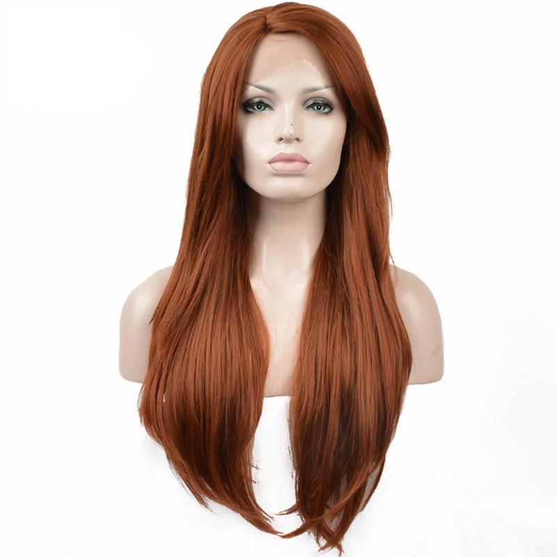Synthetic Long Curly Hair with Front Lace