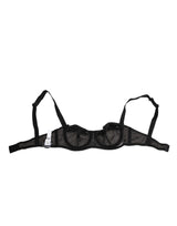 Dolce & Gabbana Black Sheer Mesh Underwire Bra  Underwear