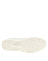 Dolce & Gabbana White Leather Rose Embroidery Low-Top  Shoes