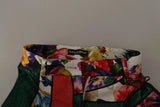 Dolce & Gabbana Multicolor Patchwork Jacquard High Waist Pants